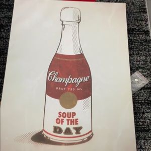 Ikonik champagne soup of the day canvas